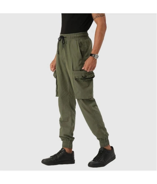 Bene Kleed Olive Loose Joggers ( Pack of 1 ) - None