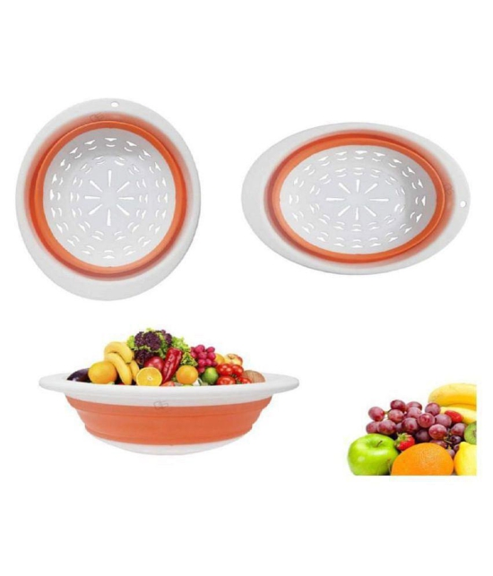 LDL silicone folding basket 1 piece - Orange