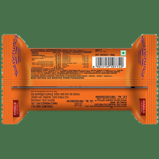 Parle Nutricrunch Degistive Honey & Oat, 1 Pc