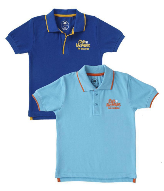 Cub Mcpaws - Multicolor Cotton Blend Boy's Polo T-Shirt ( Pack of 2 ) - None