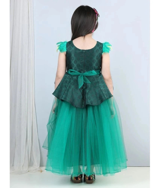 Toy Balloon Kids Green Net Girls Frock ( Pack of 1 ) - None