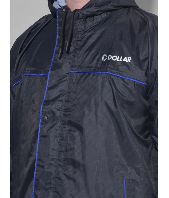 Dollar Black Polyester Mens Rain Suit ( Pack of 1 ) - 2XL