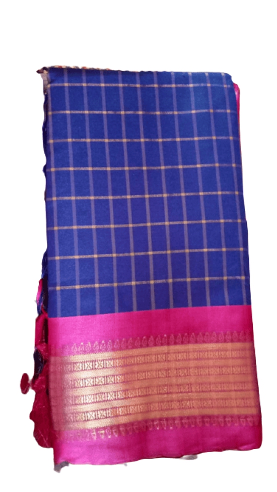 Silk Saree (Blue)