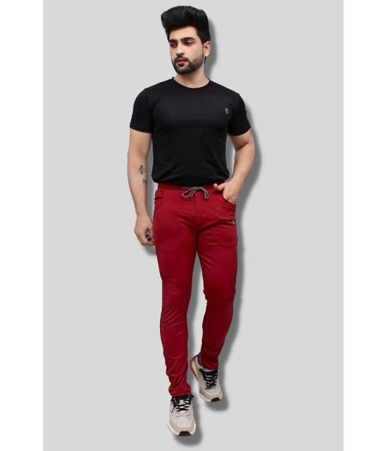 Forbro - Maroon Lycra Men's Sports Trackpants ( Pack of 1 ) - None