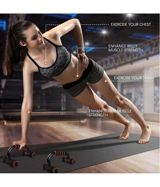 HORSE FIT Push Up Bar Pushup Home Gym Equipment for Men & Women for Training, Exercise Push up Stand Gym Accessories for Men & Women in Home Use for Chest, Pushup Anti-Slip Push Ups Stand (M