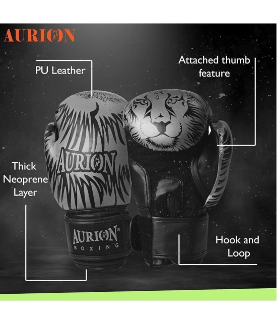 Aurion by 10Club Leather Boxing Gloves ( Pack of 2 ) - None