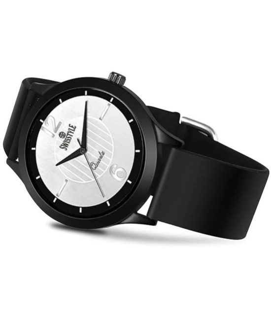 Swisstyle Black Silicon Analog Mens Watch