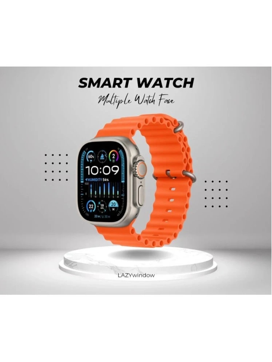 LAZYWINDOW Smart Watch T800 Ultra Orange Smart Watch