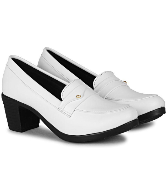 Commander Shoes White Womens Pumps Heels - None