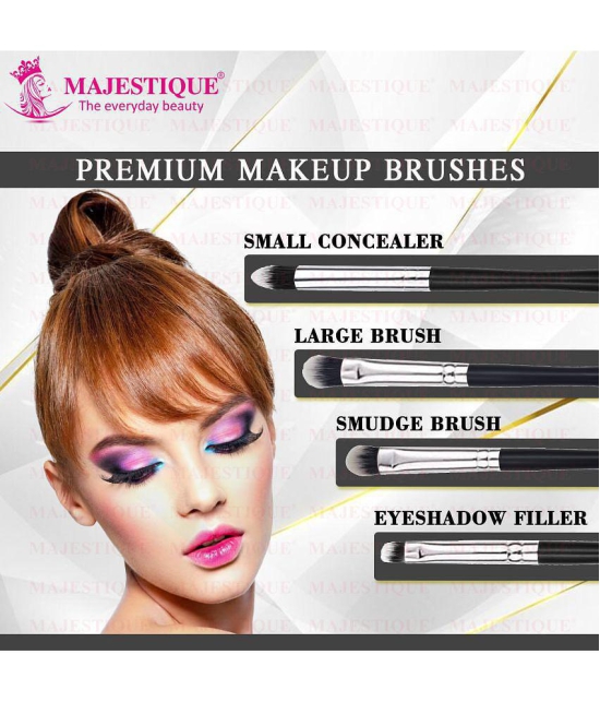 Majestique Makeup Brush Set 4Pcs Cosmetics Tools Applicator