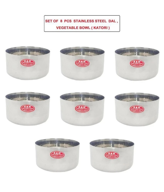 A & H ENTERPRISES 8 Pcs Stainless Steel Cereal Bowl 180 mL - Steel