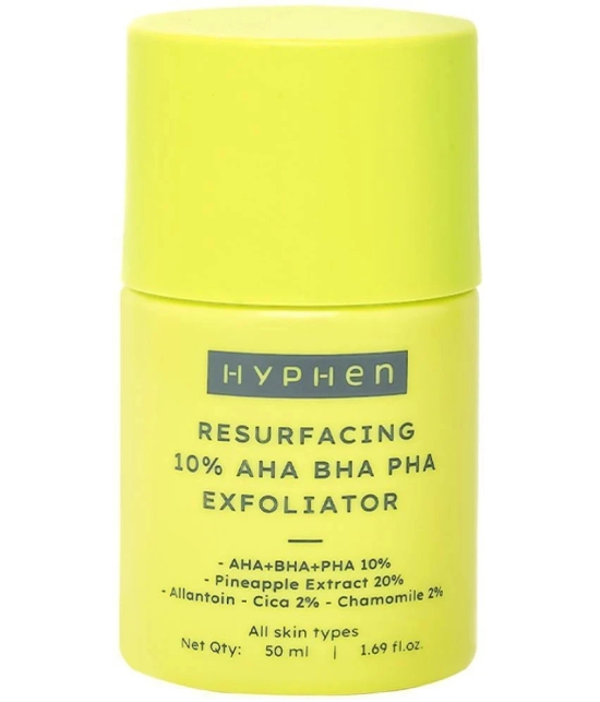 Hyphen Resurfacing 10% AHA BHA PHA Exfoliator with 20% Pineapple Extract | Smoother Skin In 1 Use