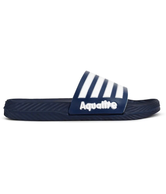 Aqualite Navy Mens Slide Flip Flop - None