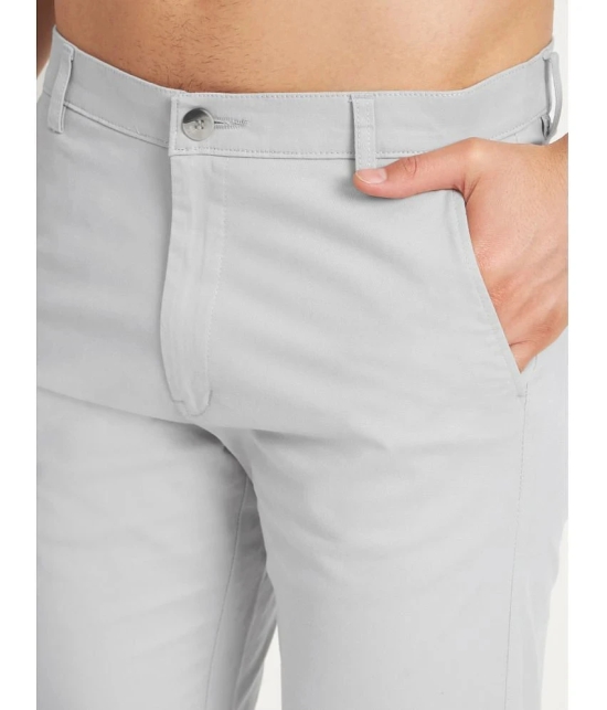 RAGZO Regular Flat Mens Chinos - Light Grey ( Pack of 1 ) - None