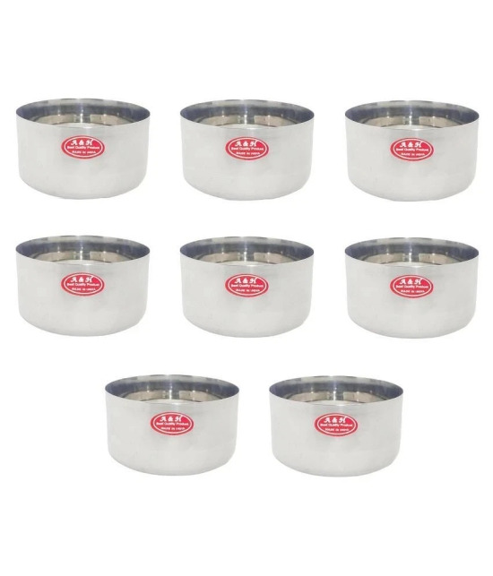 A & H ENTERPRISES 8 Pcs Stainless Steel Cereal Bowl 180 mL - Steel