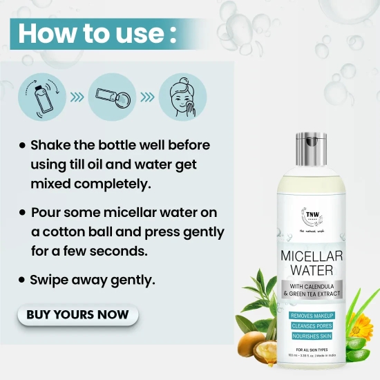 Micellar Water with Calendula & Green Tea Extract