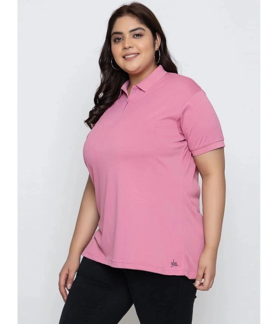 YHA - Pink Cotton Blend Regular Fit Womens T-Shirt ( Pack of 1 ) - None