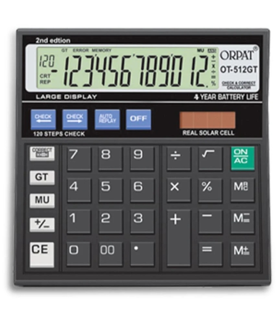 Orpat Desktop Calculators – OT-512 GT – Black