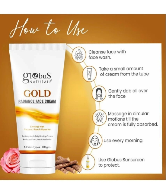 Globus Naturals Gold Radiance Face Cream,100gm