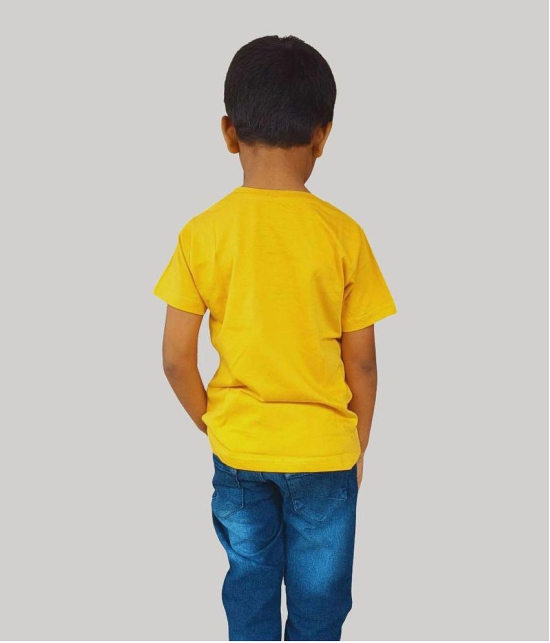 ferocious - Yellow Cotton Boy's T-Shirt ( Pack of 1 ) - None