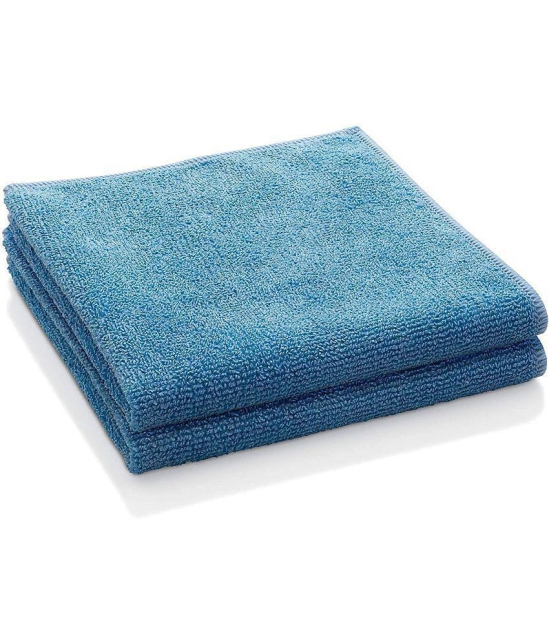 INGENS - Blue 250 GSM Microfiber Cloth For Automobile ( Pack of 2 )