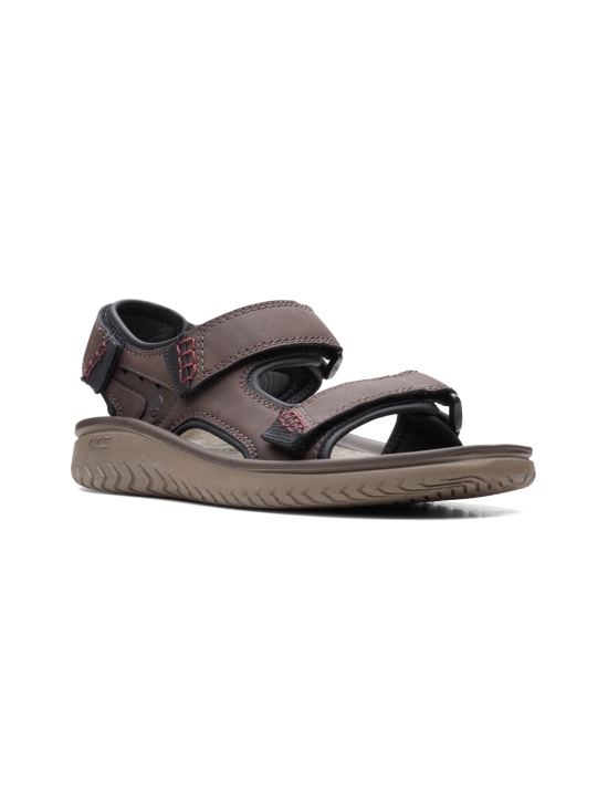 CLARKS BROWN MEN WESLEY BAY SANDALS