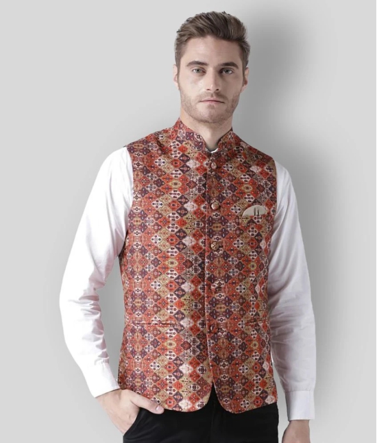 Hangup Multi Cotton Blend Nehru Jacket - None