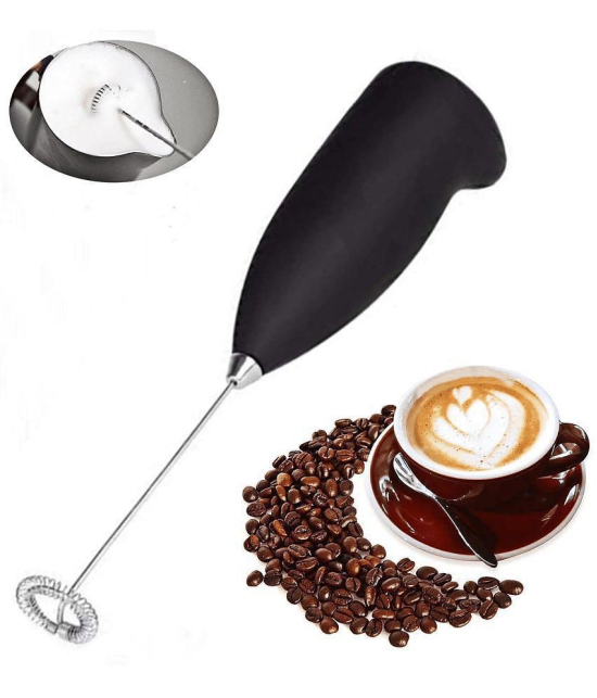 Milk Wand Mixer Frother for Latte Coffee Hot Milk, Milk Frother for Coffee, Egg Beater, Hand Blender, Coffee Beater - Black