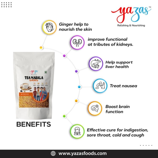 Yazas Ginger Tea Masala 100gms