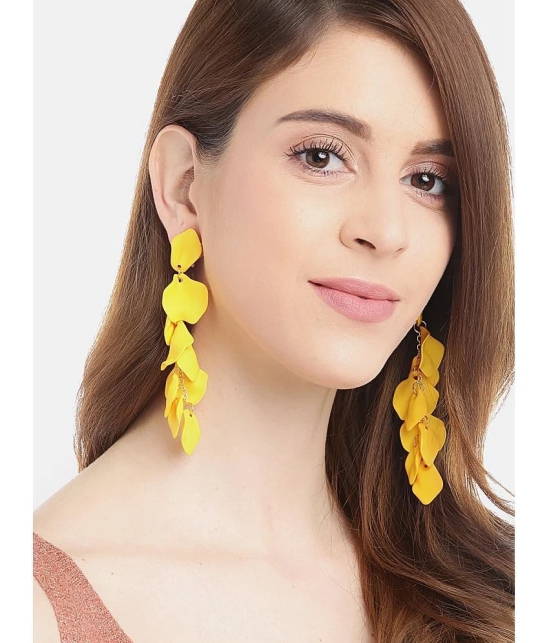 YOUBELLA Yellow Danglers Earrings ( Pack of 1 ) - Yellow