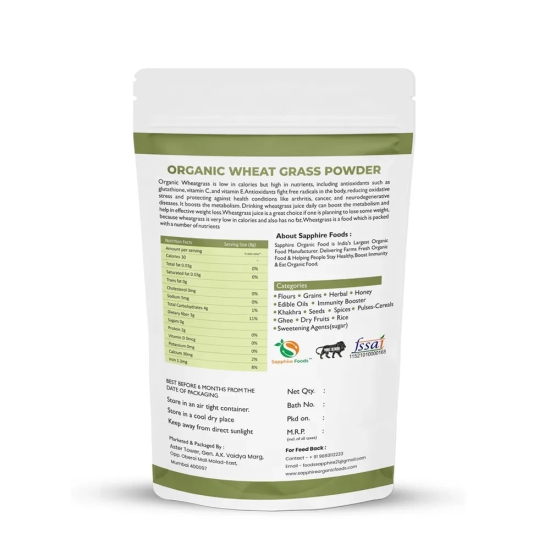 Organic Wheat Grass powder-500gm