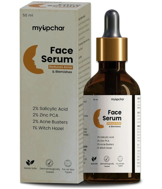 myUpchar 2% Salicylic Acid + Zinc PCA Anti Acne Face Serum - 50 ml | Reduces Blemishes & Dark spots