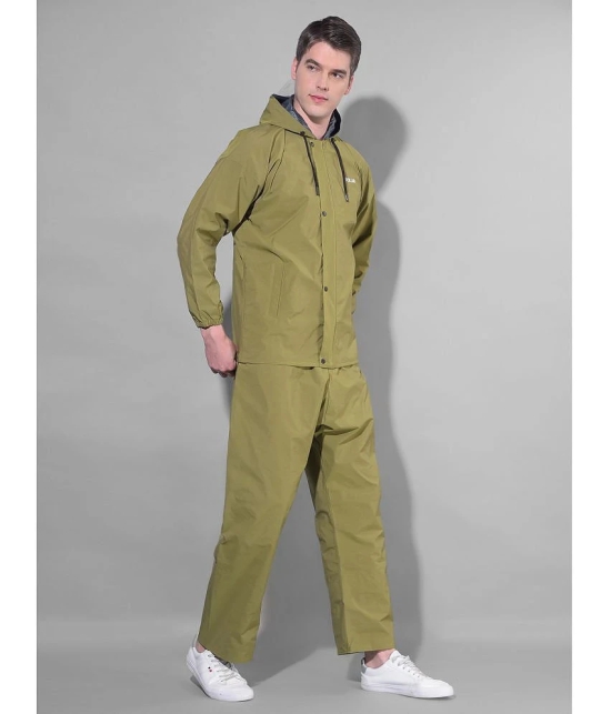 Dollar Green Polyester Mens Rain Suit ( Pack of 1 ) - L