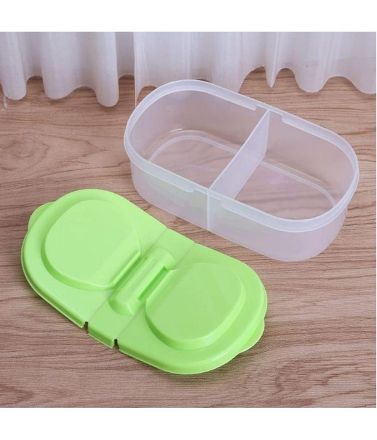 TISYAA Plastic Lunch Box 2 - Container ( Pack of 1 )