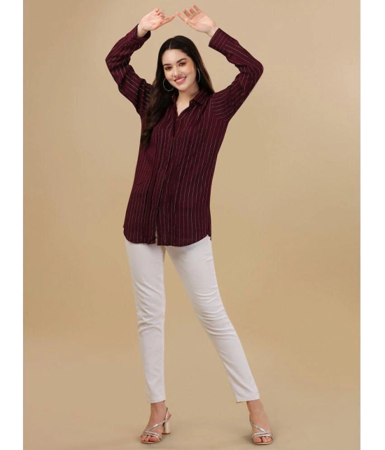 gufrina Maroon Viscose Womens Regular Top ( Pack of 1 ) - None