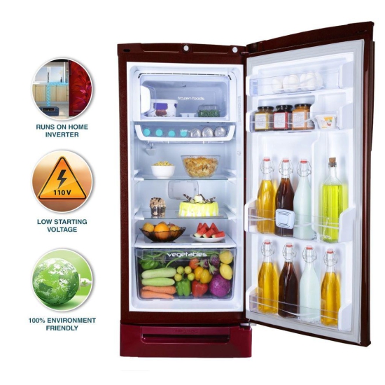 Godrej 234 L 3 Star 24 Advanced Capillary Technology Direct Cool Single Door Door Refrigerator Appliance With Jumbo Vegetable Tray (RD EDGEPRO 240C TDF MN WN, Marine Wine)