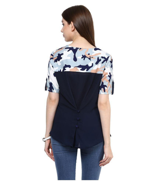 Zima Leto Crepe Tunics - Navy - L