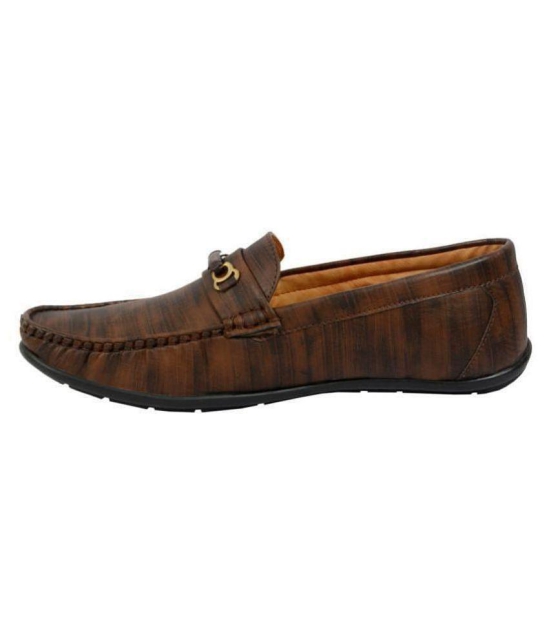 SHOES KINGDOM Brown Loafers - 12