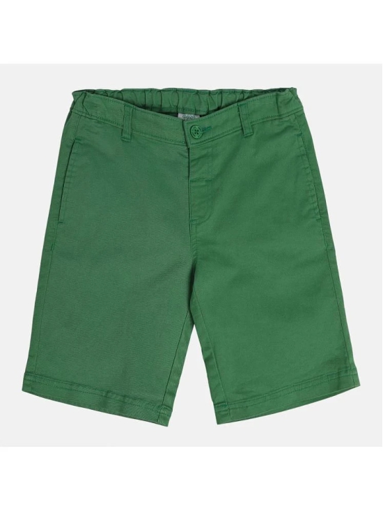 MINI KLUB - Green Cotton Boys Shorts ( Pack of 1 ) - None