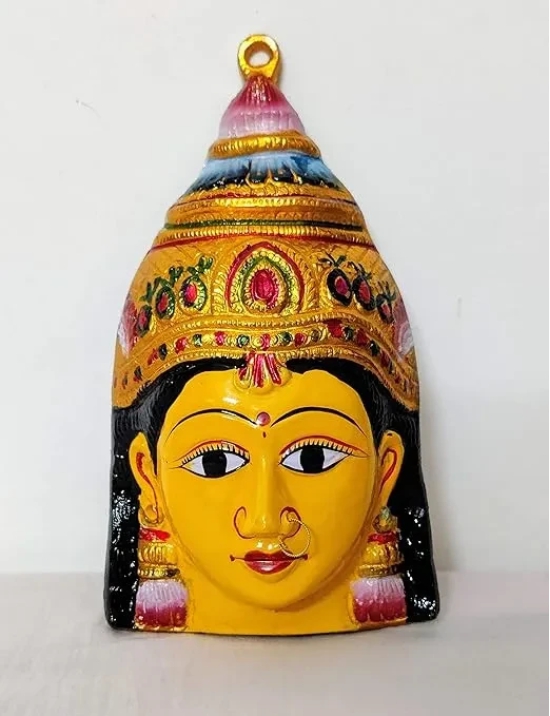 Varalakshmi Amman Yellow Face-8.5 inches