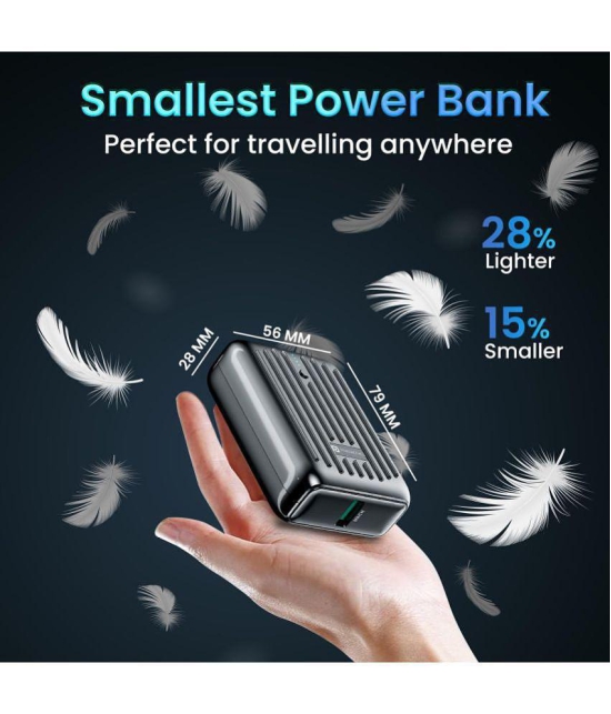 Portronics 10000 -mAh 22.5W Li-Ion Power Bank - Black