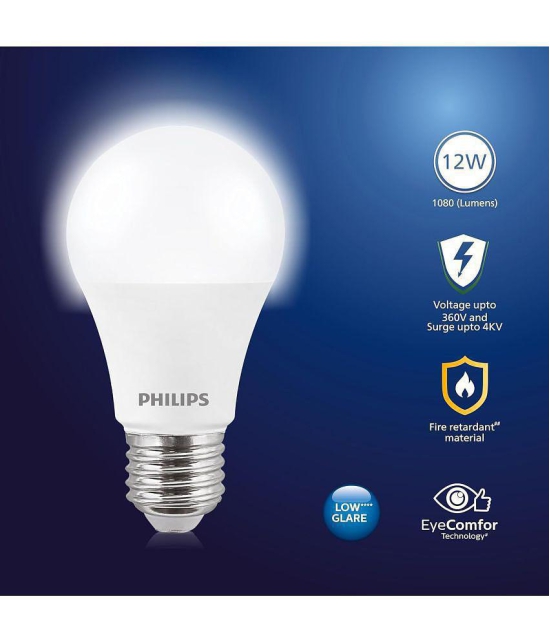 Philips 12w Cool Day light LED Bulb ( Pack of 4 )