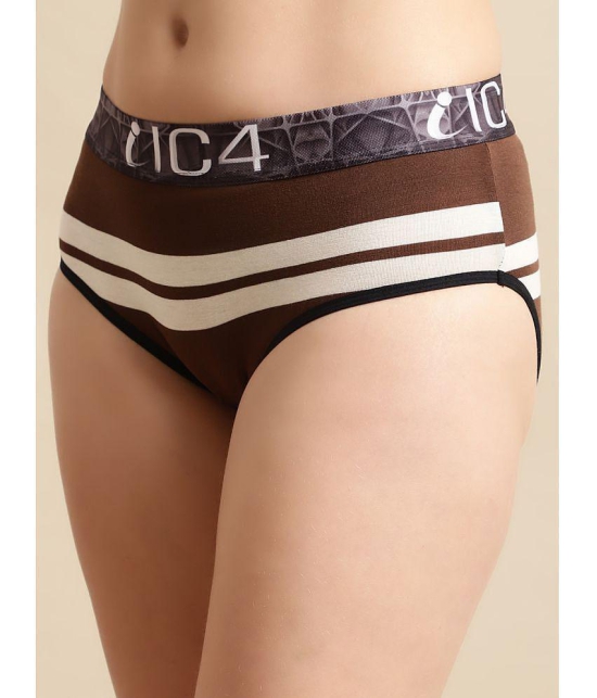 IC4 - Brown Hipsters Modal Striped Women's Hipster ( Pack of 1 ) - None