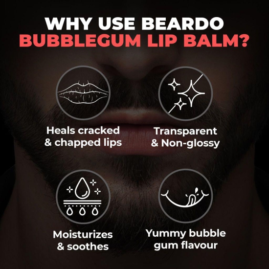 Beardo Lip Balm (Bubblegum) (7g)