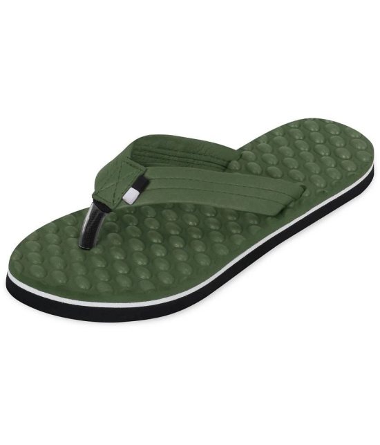 DOCTOR EXTRA SOFT - Olive Womens Massage Flip Flop - None