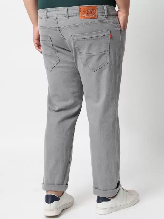 Men Slim Mid Rise Grey Jeans