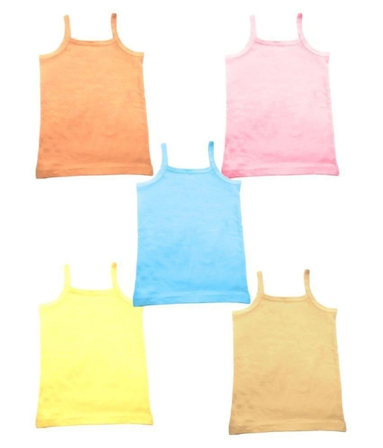 HAP Kids Colored Camisole \Pack Of Five - None