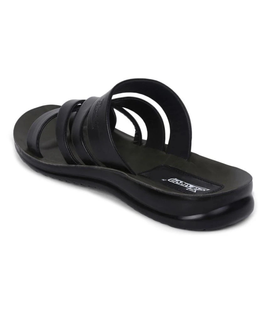 Paragon - Black  Leather Slipper - None