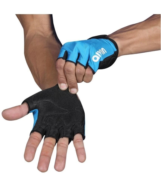 Aivin On Set Unisex Polyester Gym Gloves For Professional Weightlifting With Half-Finger Length - M