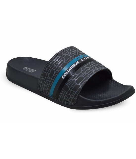 Columbus - Dark Grey Men's Slide Flip Flop - None